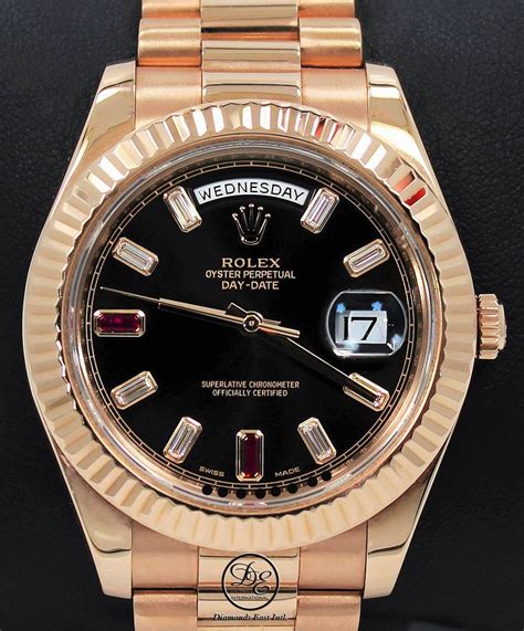 rolex ruby dial rose gold|rolex day date 218235.